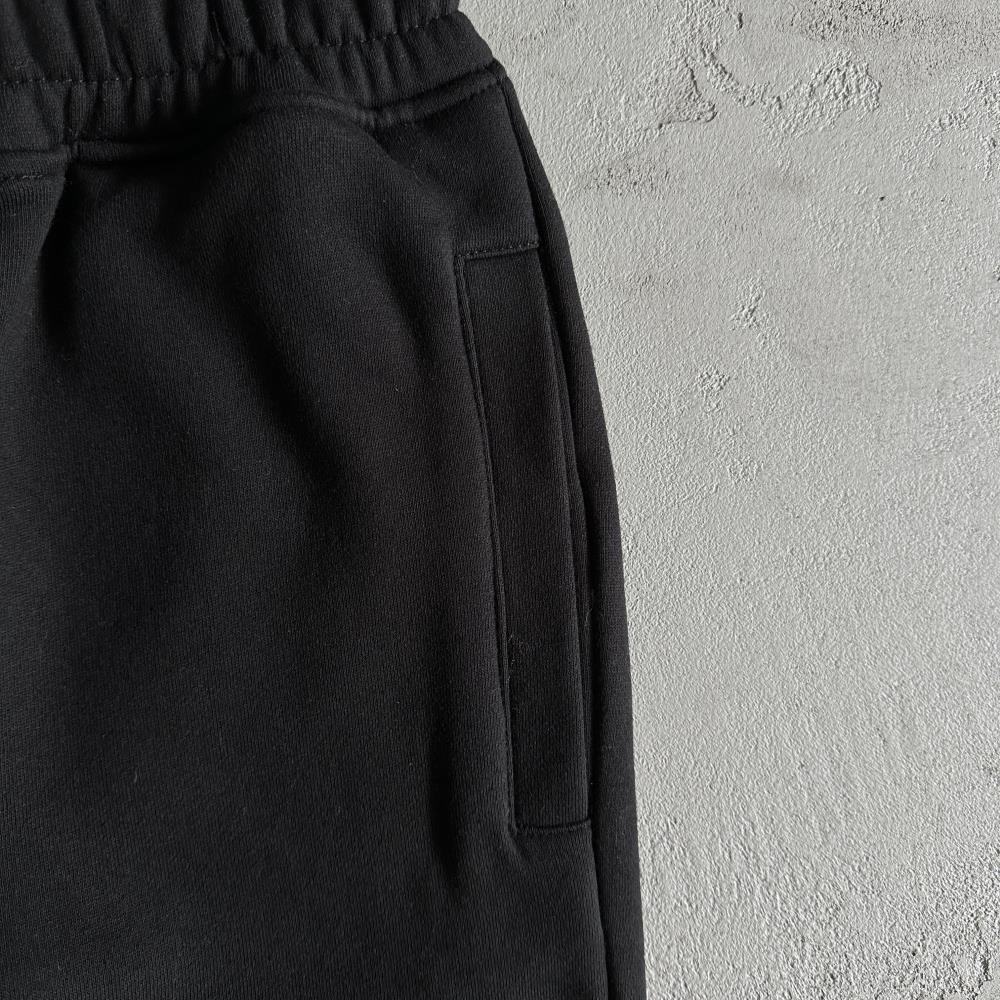 sy round neck suit-black tracksuit