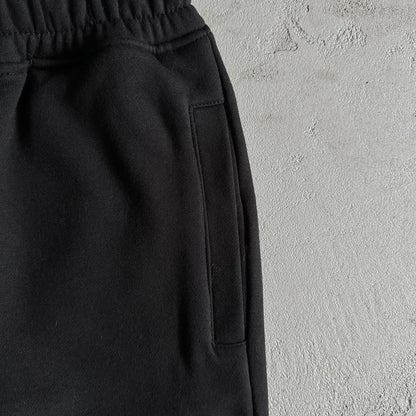 sy round neck suit-black tracksuit