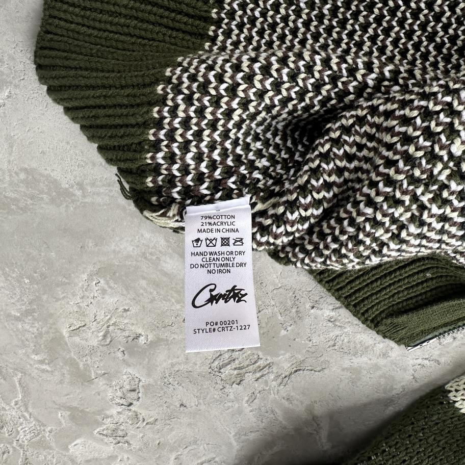 alca traz heavy knit zip hoodie-camo