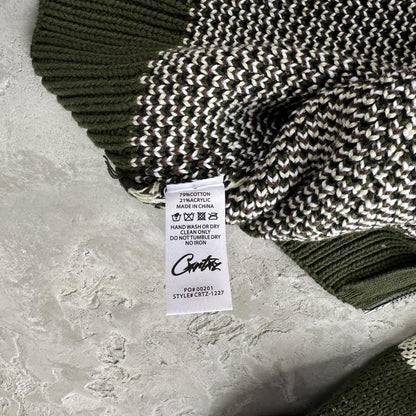 alca traz heavy knit zip hoodie-camo