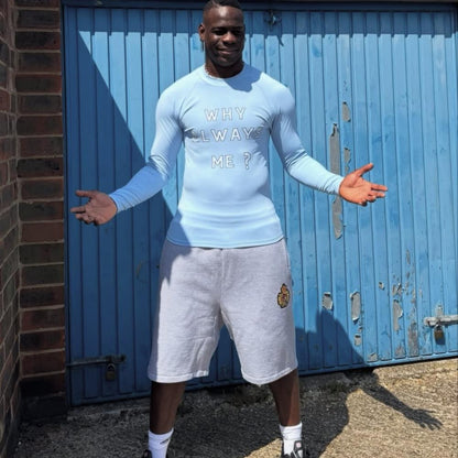 Why Always Me Compression Top 'Powder Blue'