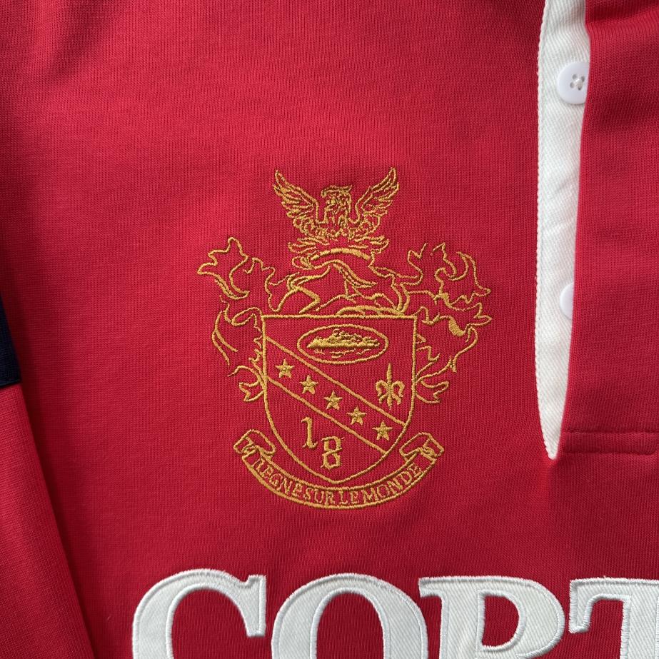 PANELED RUGBY [RED]