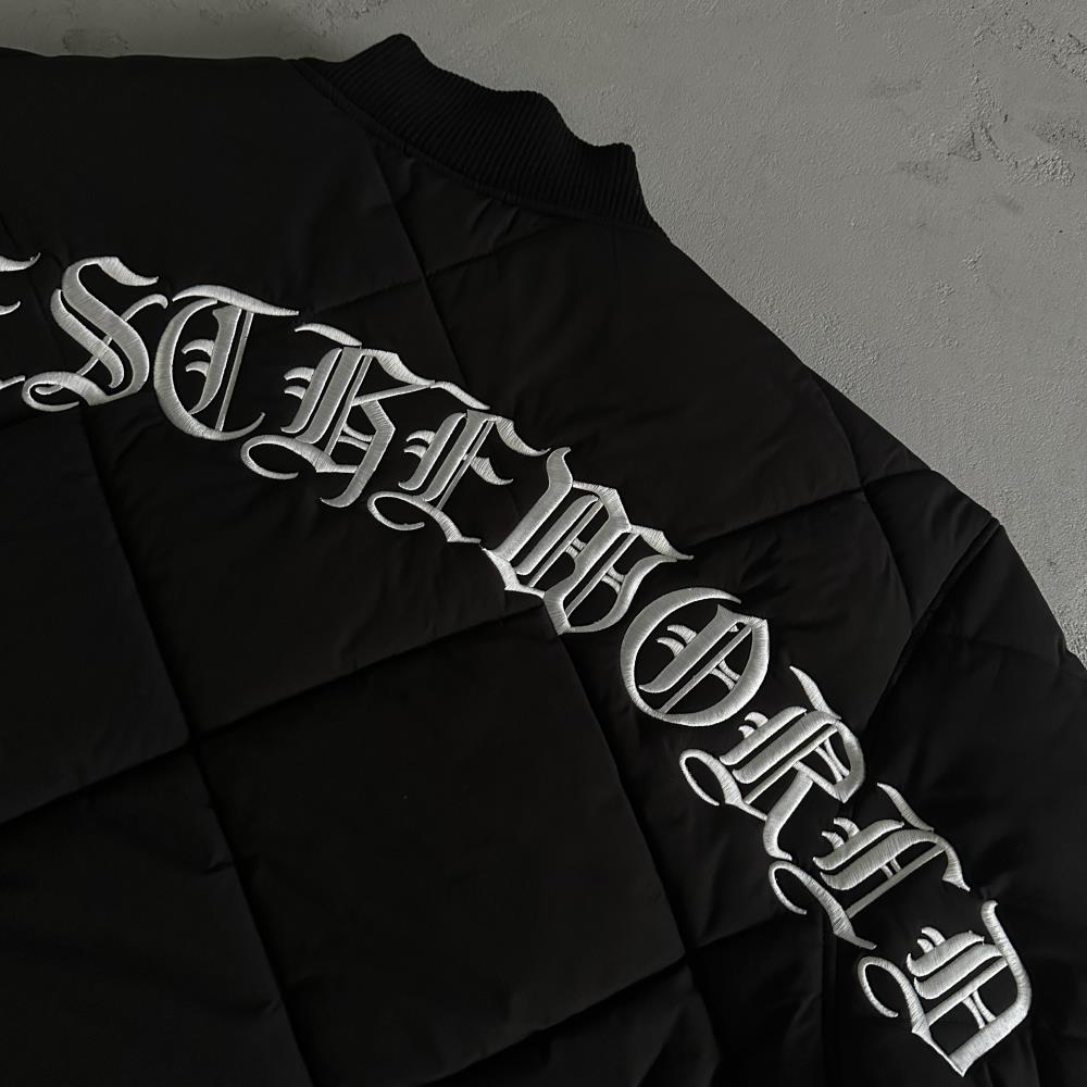 olde english bomber jacket-black