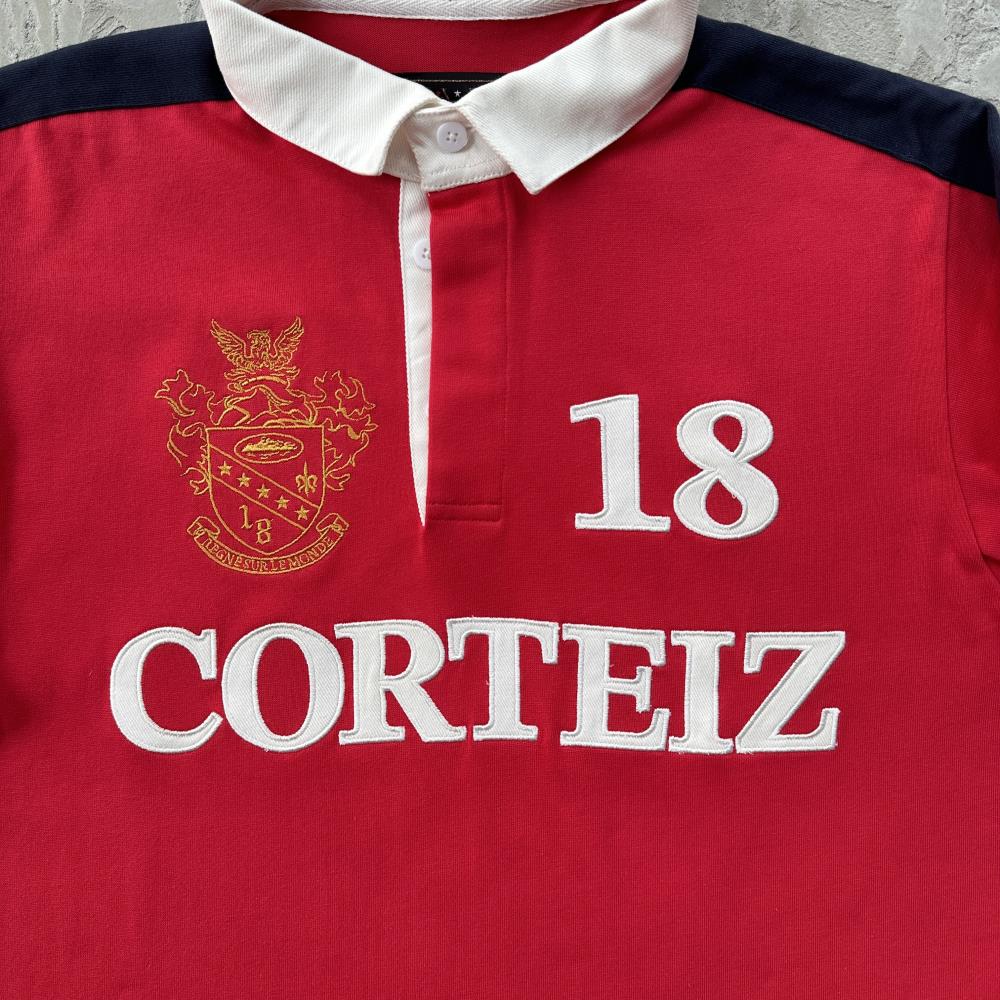 PANELED RUGBY [RED]