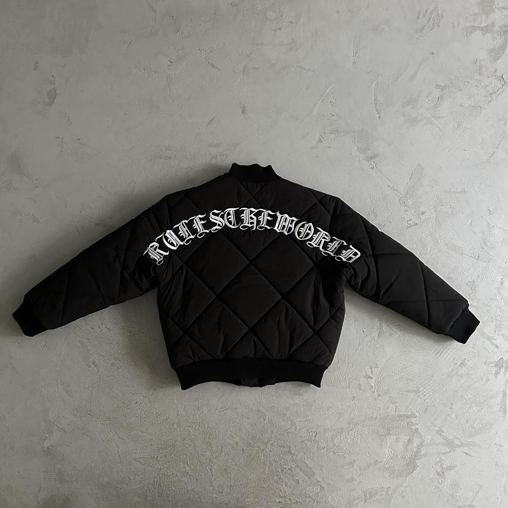 olde english bomber jacket-black