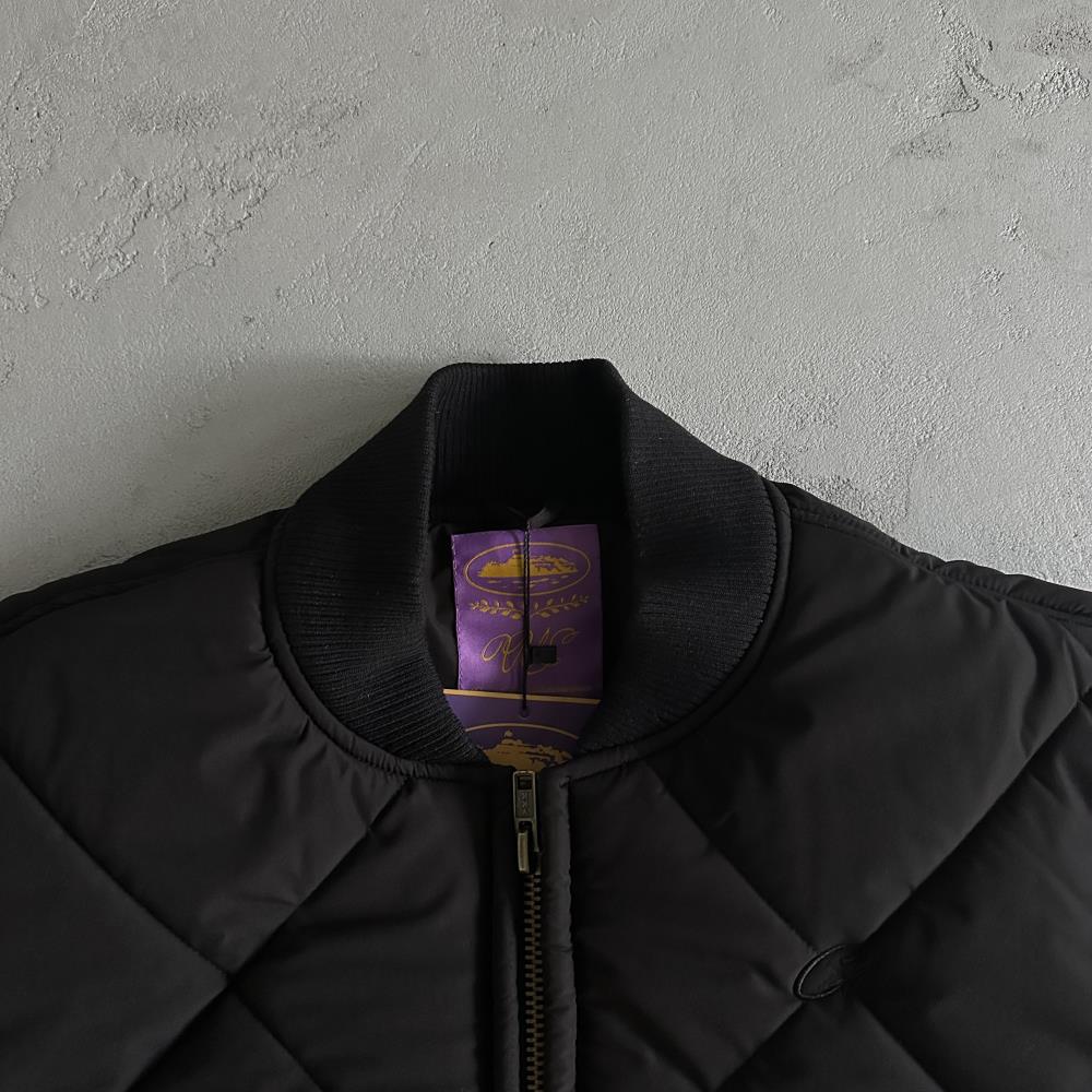 olde english bomber jacket-black