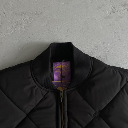 olde english bomber jacket-black