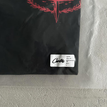 slaughter gang tee-black