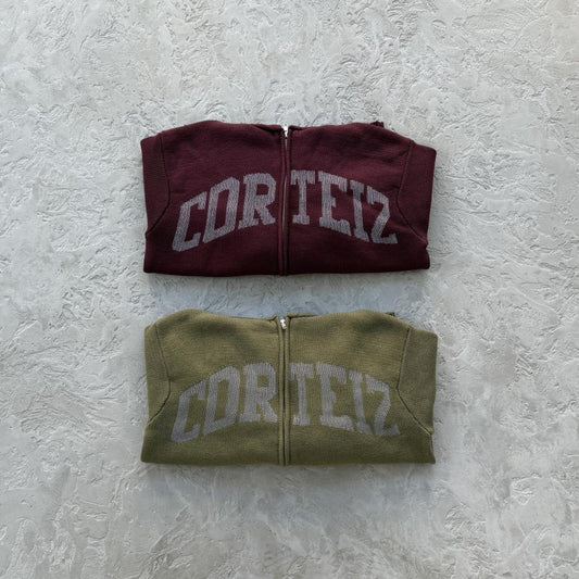 3M college knit zip hoodie