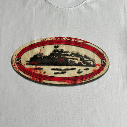 rusty alcatraz tee -white