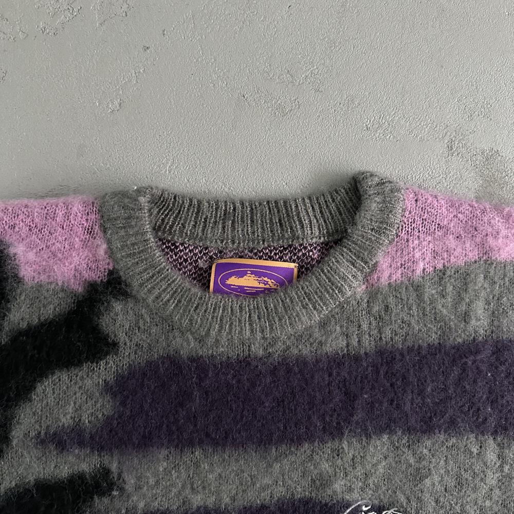 Mohair Purple Camo Knitted Jumper