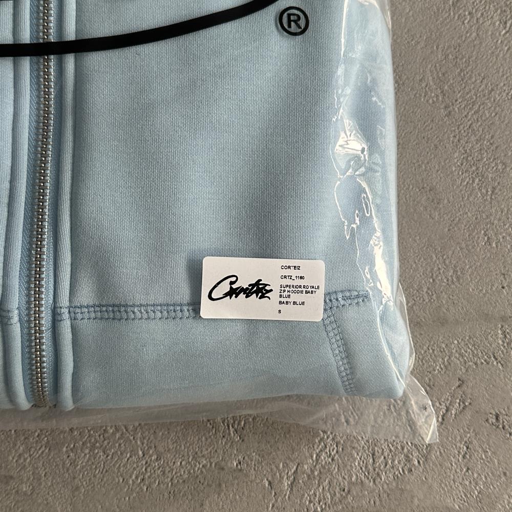 superior royale zip set-blue