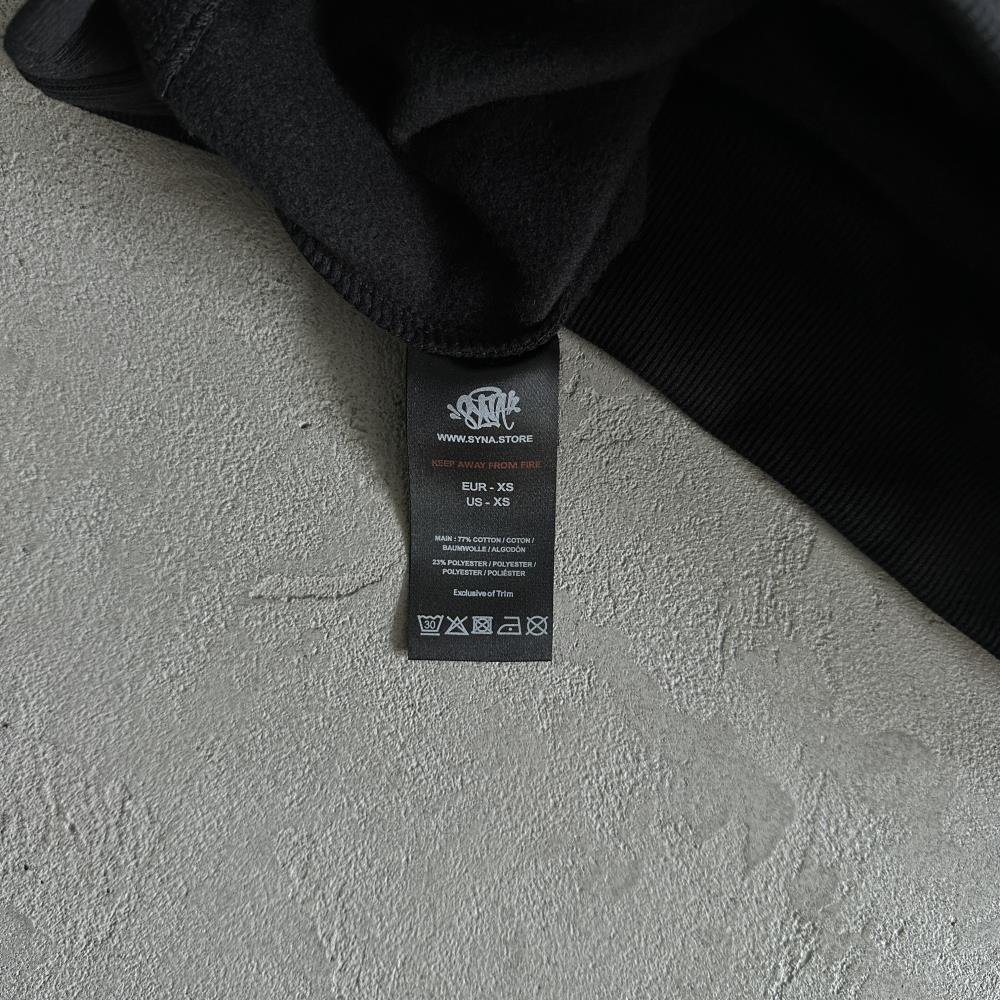 sy round neck suit-black tracksuit