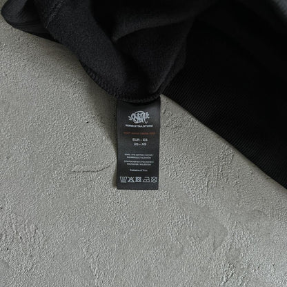 sy round neck suit-black tracksuit