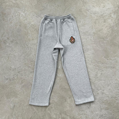 ROYALE CREST OPEN HEM SWEATPANT [HEATHER GREY]