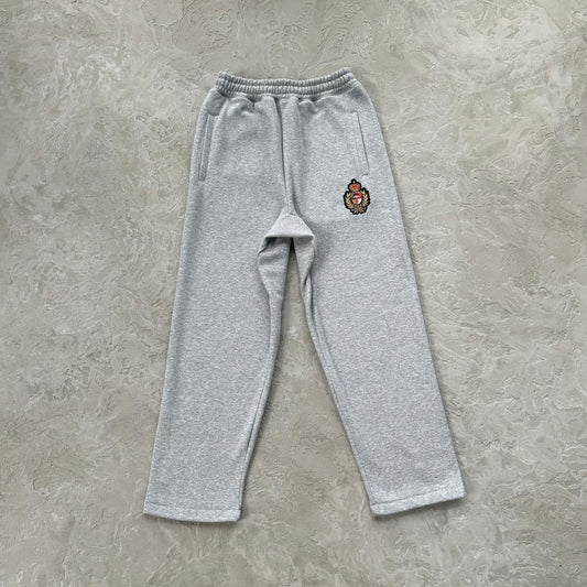 ROYALE CREST OPEN HEM SWEATPANT [HEATHER GREY]