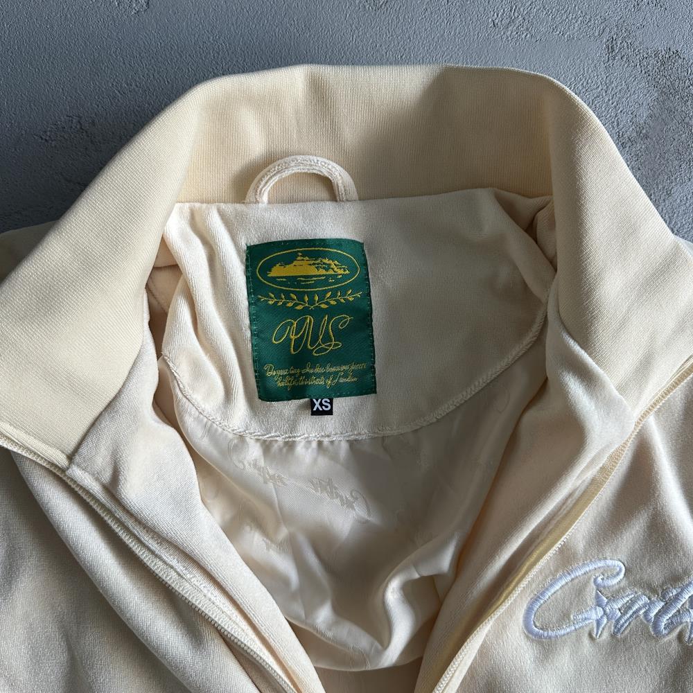 Velor track set – Cream