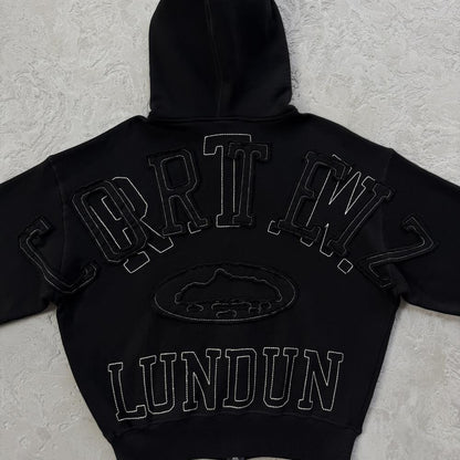 LUNDUN STITCH OPEN HEM -triple black
