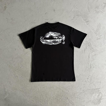island stencil tee -black