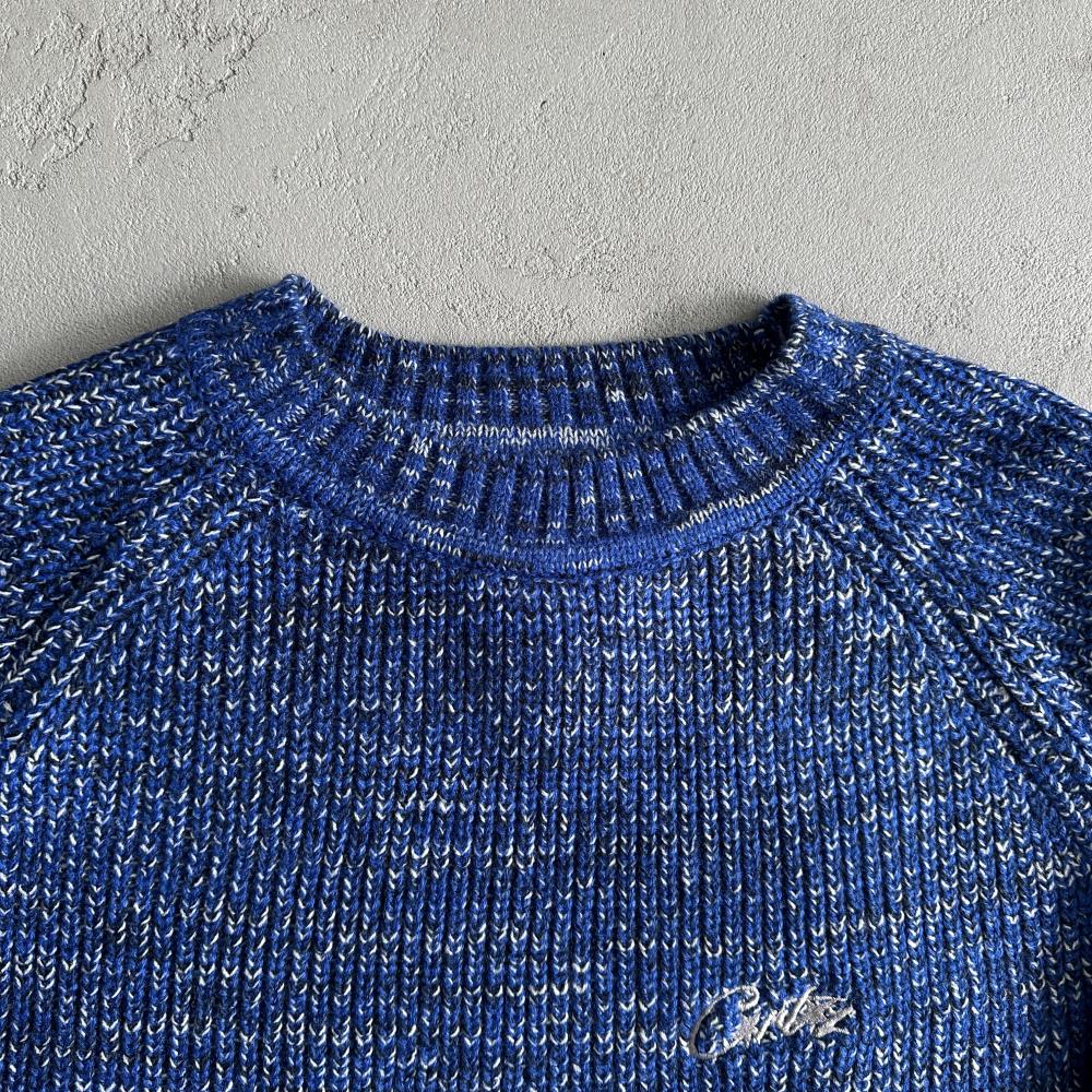 mixed yarn allstarz sweater-blue