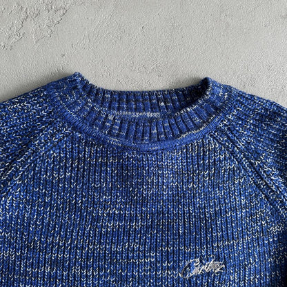 mixed yarn allstarz sweater-blue