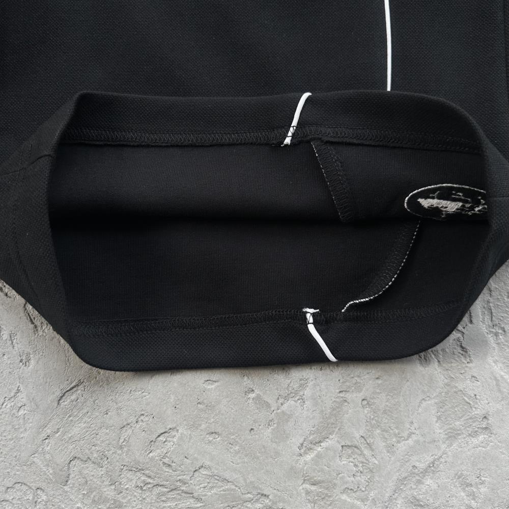 island pique polo set -black