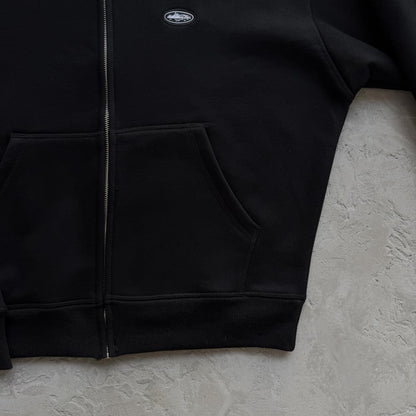 MINI ISLAND ZIP HOODIE -BLACK