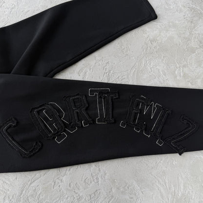 LUNDUN STITCH OPEN HEM -triple black
