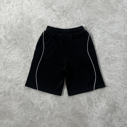 island pique polo set -black