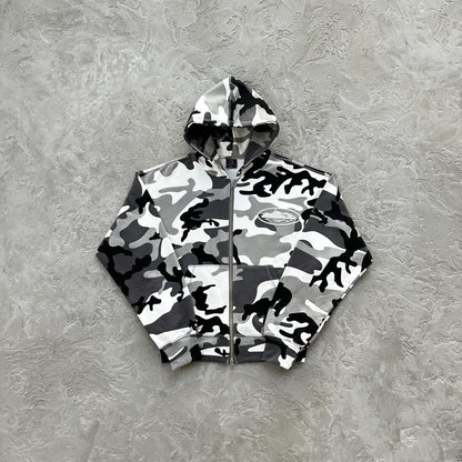 ISLAND PUFF PRINT ZIP SET-ARCTIC CAMO