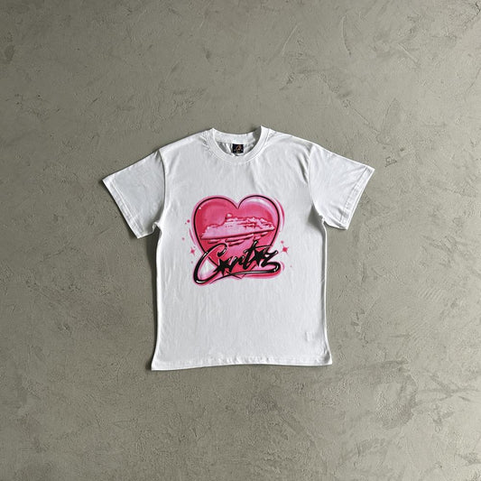 Pink heart tee