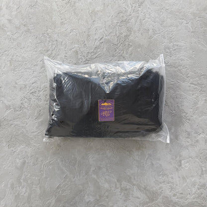 Faux fur hooded jacket-black