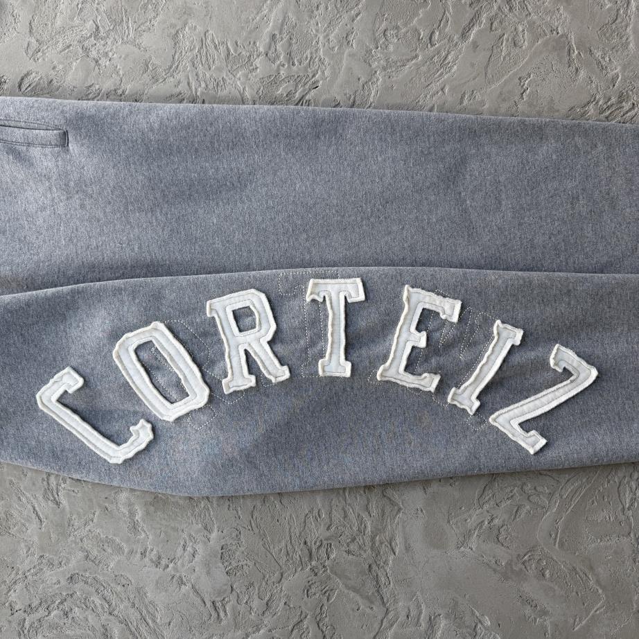 Lundun Stitch Zip Hoodie & STITCH OPEN HEM SWEATPANT-Heather Grey
