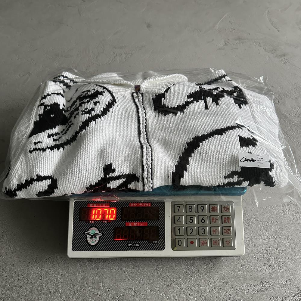 heavy knit jacquard sweater