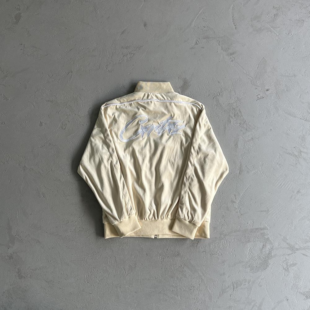 Velor track set – Cream