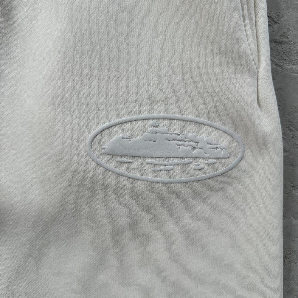 ISLAND PUFF PRINT SWEATSHORT [OFF WHITE]