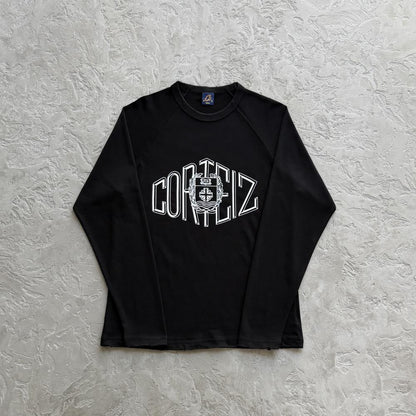 SOPHOMORE RAGLAN LS -BLACK