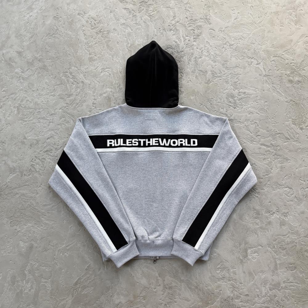 RIBBED SPORTEIZ ZIP HOODIE