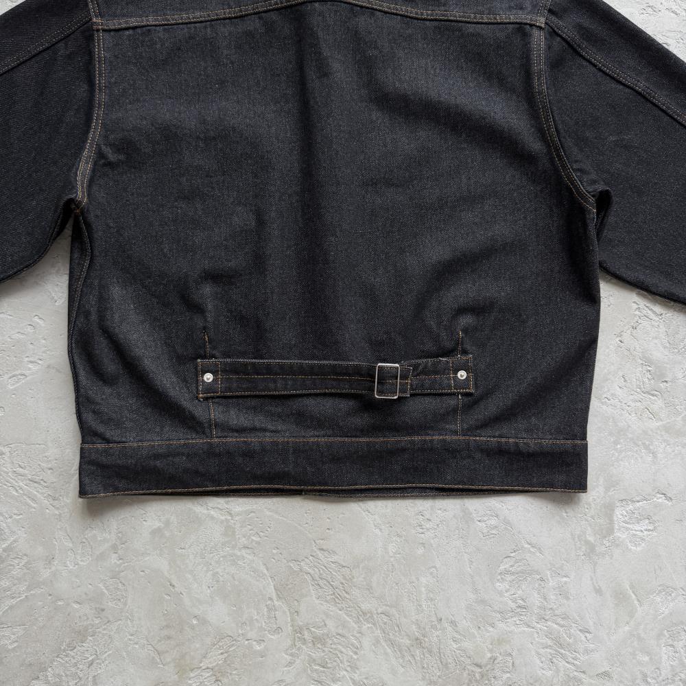 Crest Chainstitch Denim Jacket -Washed Black