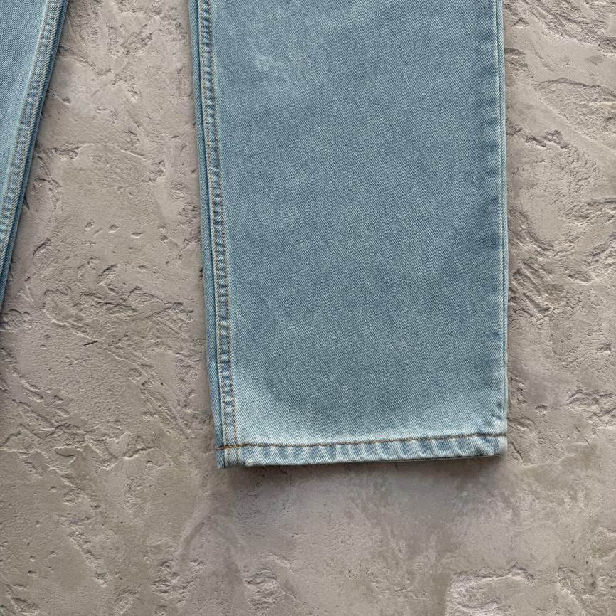 DUAL STRIPE BAGGY JEANS-blue