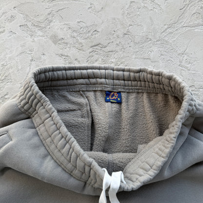 college arch open hem set-grey