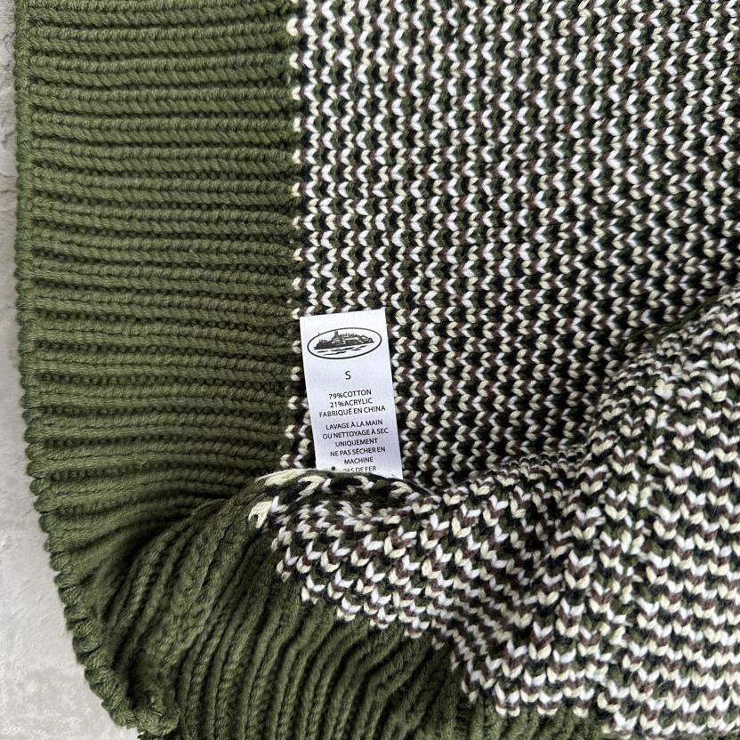 alca traz heavy knit zip hoodie-camo