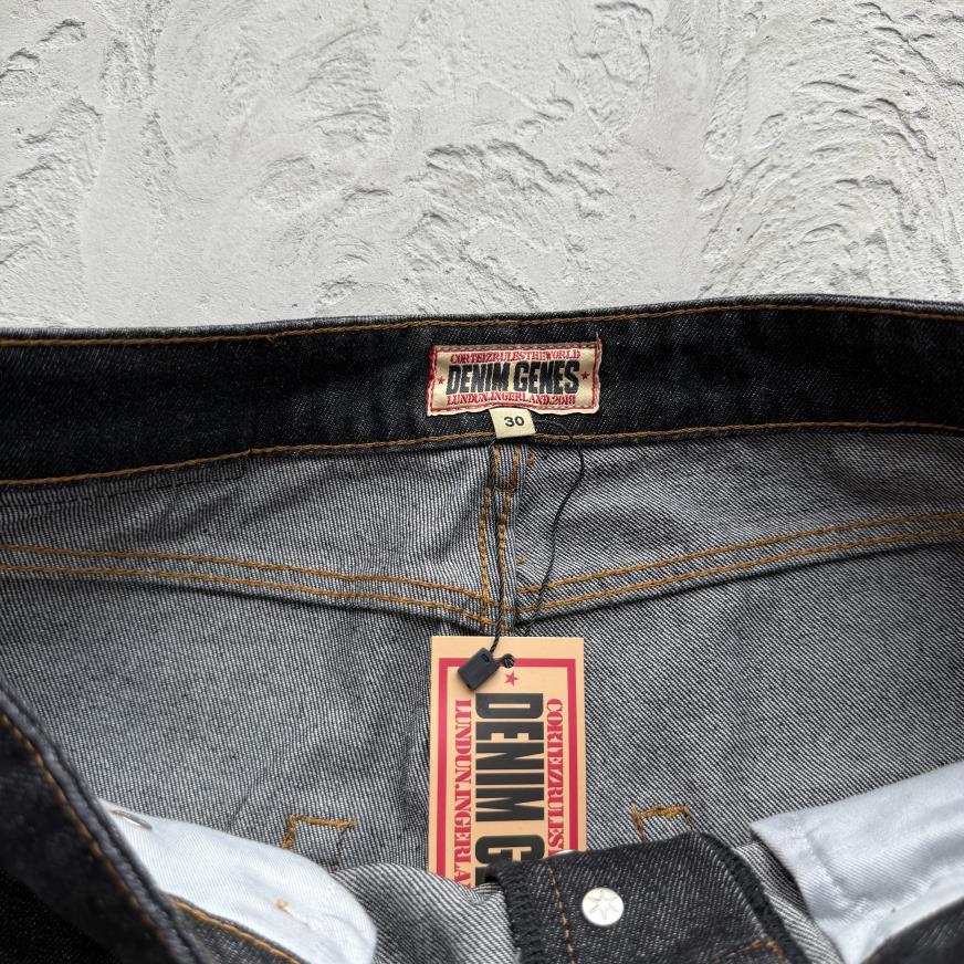 Crest Chainstitch Baggy Jeans- Washed Black