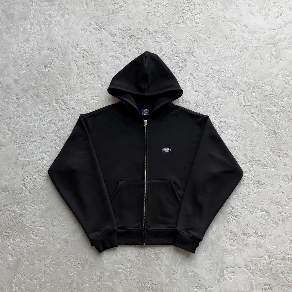 MINI ISLAND ZIP HOODIE -BLACK