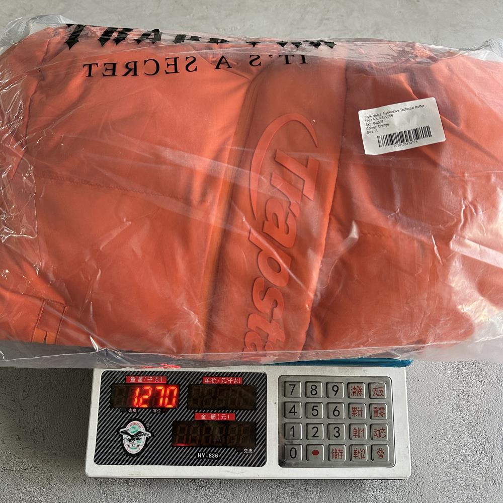 hyperdrive technical puffer jacket-orange