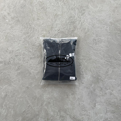 college arch open hem set-black