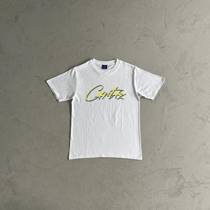 GRADIENT CARNI TEE-yellow blue