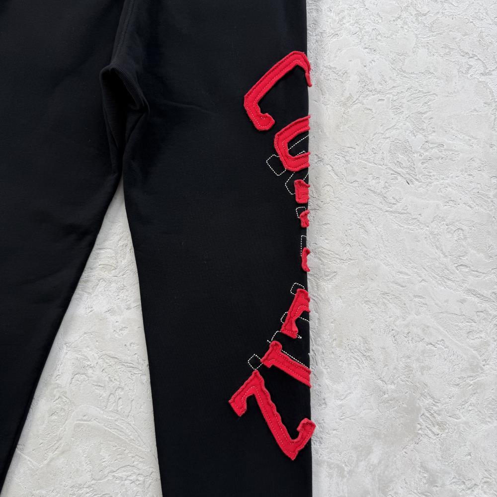 LUNDUN STITCH OPEN HEM -black and red