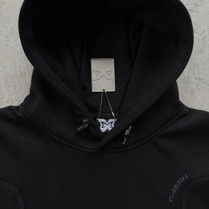 ME glide overlock trackie-black