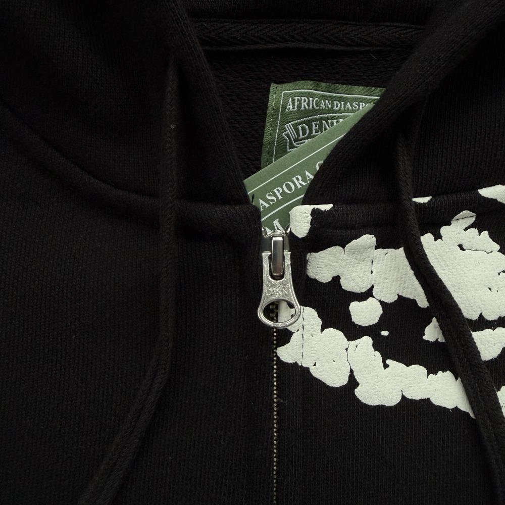 Cor X DenTears Zip Up Hoodie+DenTears Island Wreath Sweatpant -black